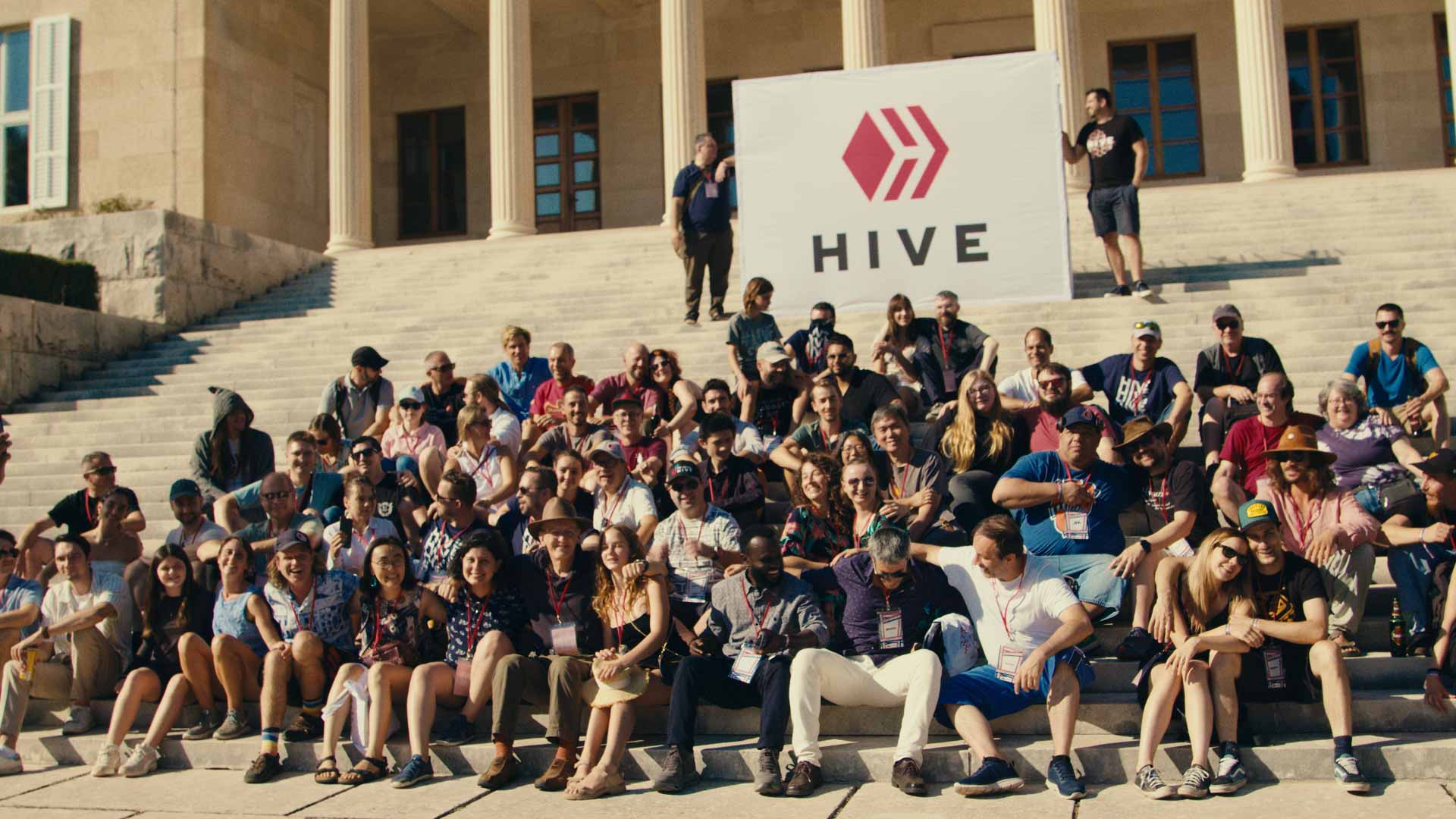 HiveFest — festival crowd, after-movie still